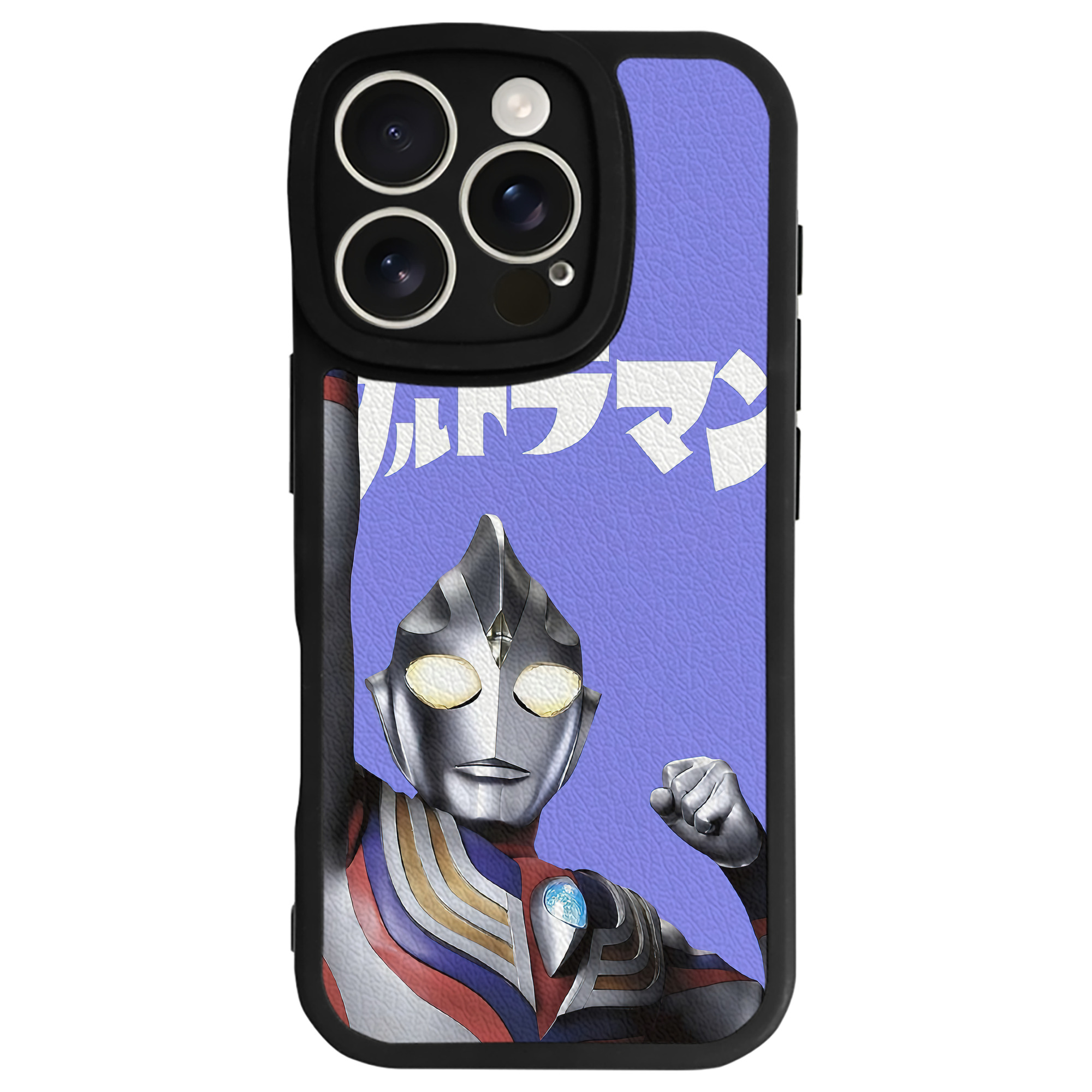 （画像用） ウルトラマン Ultraman 【iPhone 16シリーズ対応】シリコンスマホケース（レザー調） 材質：シリコン